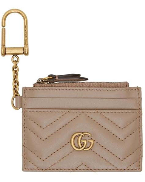 mens gucci key holder|gucci card holder with keychain.